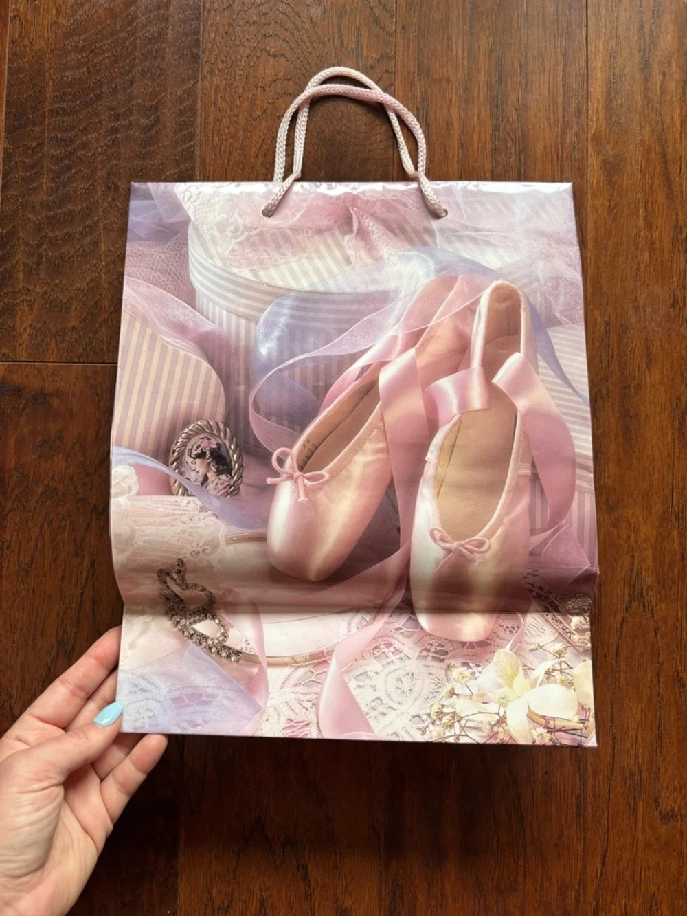 Vintage Flomo Pink Ballet Slippers Gift Bag